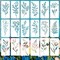 18PCS Floral & Leaf Painting Stencils Set – 6 x 3 Inch Reusable Botanical Templates for DIY Crafts, Wood, Wall Art, Canvas, Card Making & Home Decor